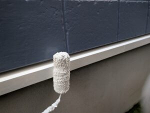 水切り　上塗り1回め