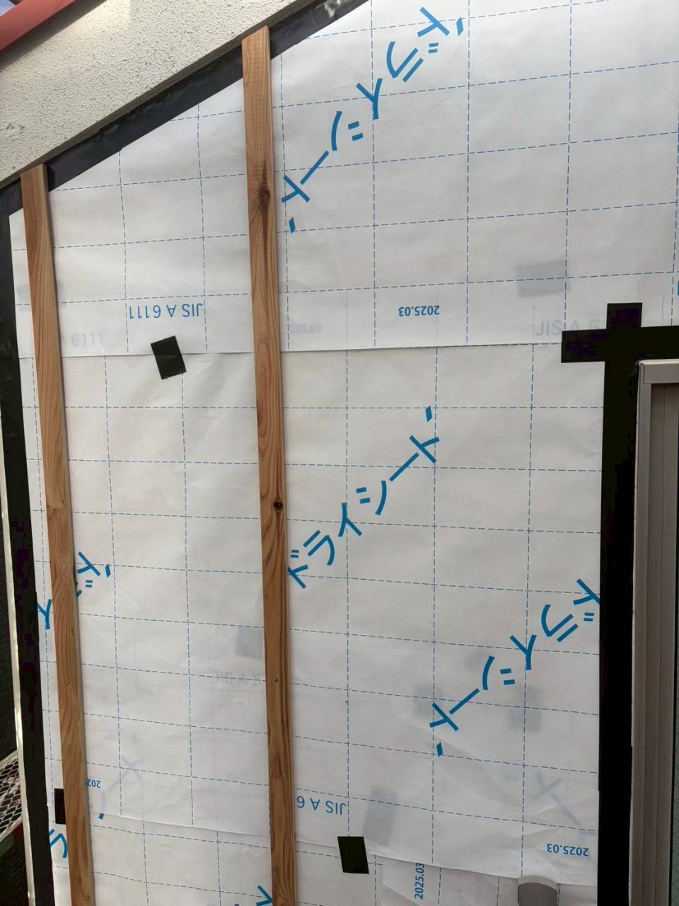 外壁カバー　防水シート