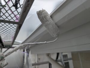 雨樋 上塗り