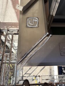 バルコニー　笠木　工事